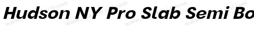 Hudson NY Pro Slab Semi Bold Itl字体转换